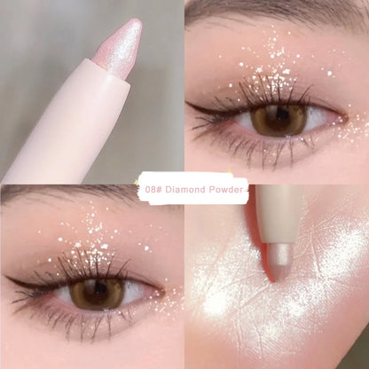 Eye Shadow Lying Silkworm Highlighter Pen Korean Eyes Makeup Matte White Pearl High-gloss Brightening Glitter Eyeshadow Stick