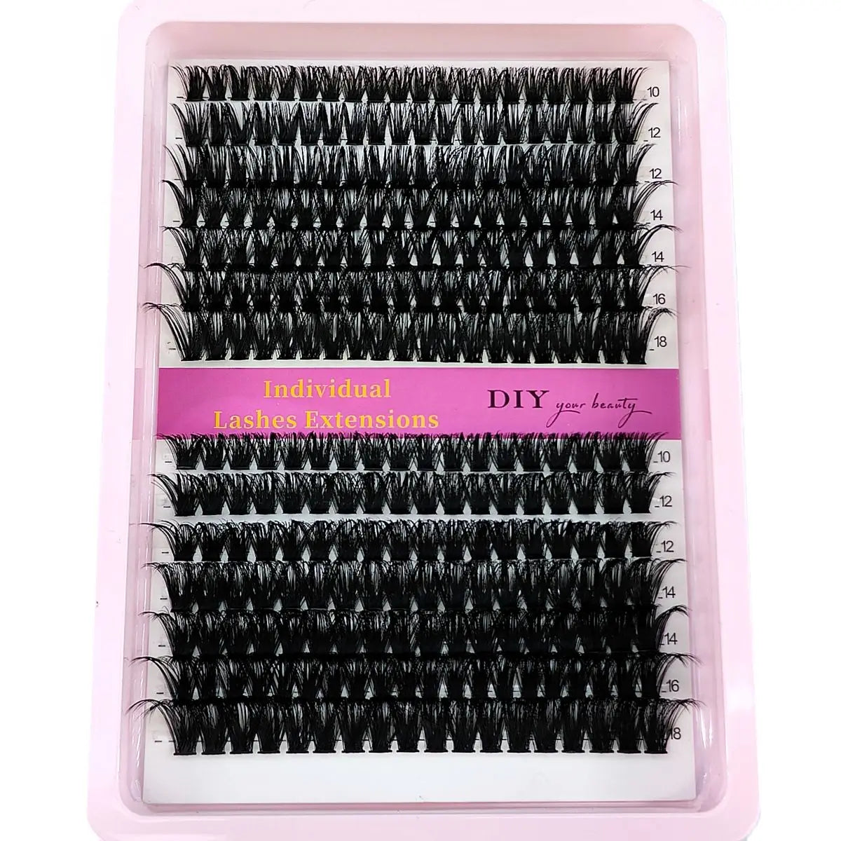 New 60D/80D/100D Mix Eyelash Clusters 10-18mm Mix Wispy Individual Lashes Extensions 266/280pcs DIY Mink False Eyelashes Makeup