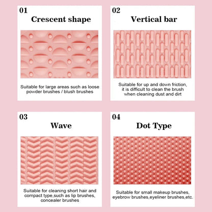 Soft Silicone Makeup Brush Cleaner Folding Powder Puff Cleaning Bowl Eyeshadow Brush Cleaning Pad Beauty Tools Portable Washing