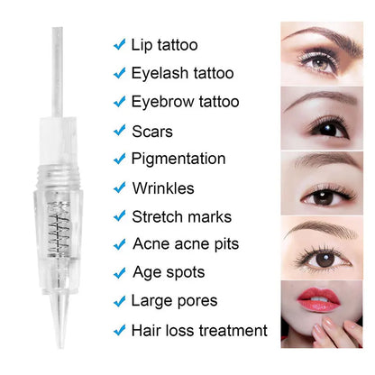 Tattoo Needles Disposable Sterilized Tattoo Needle For Eyebrow Eyeliner Makeup for Tattoo Machines Blunt R1 R2 R3 R5 R7 F3 F5 F7