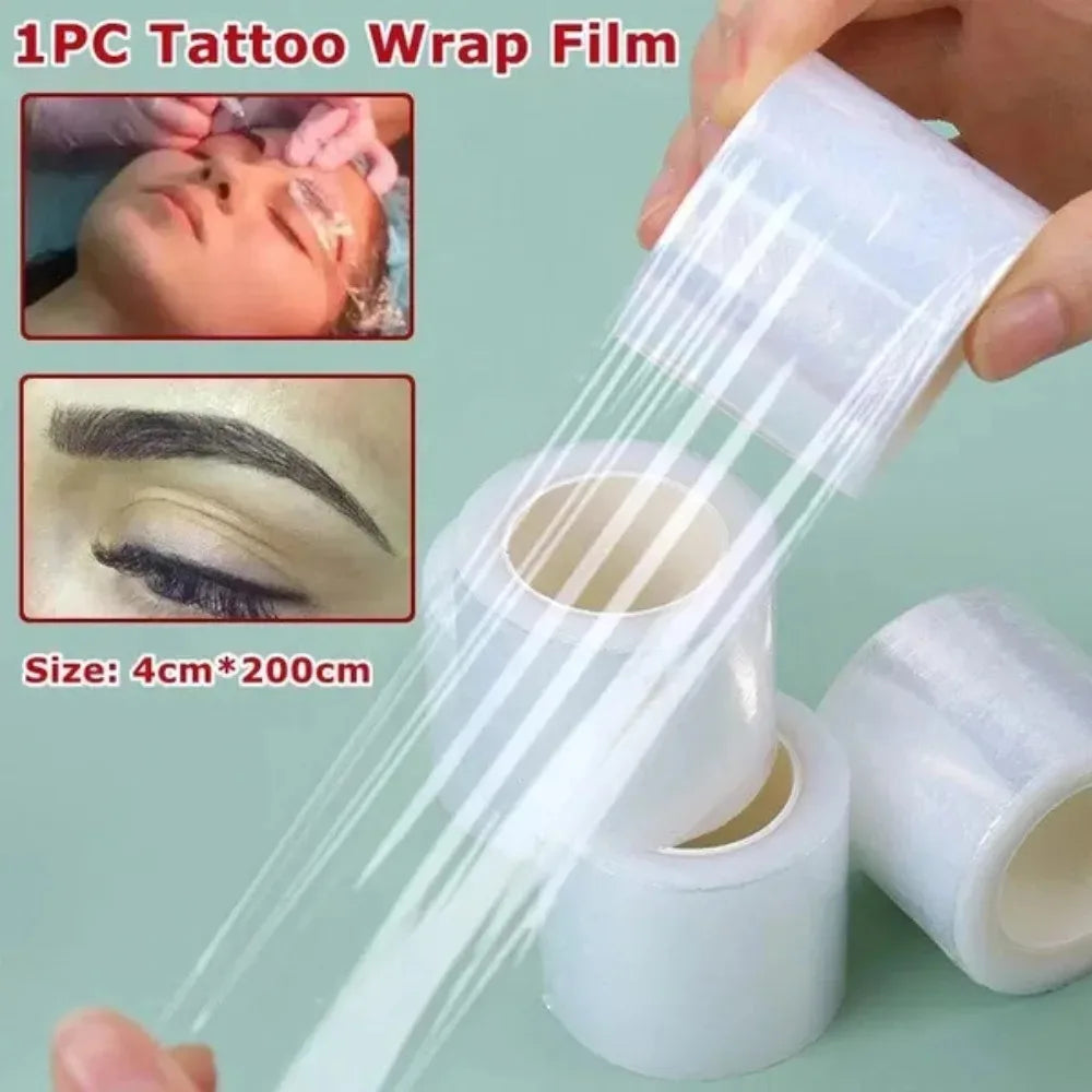 Professional Tattoo Protection Film Disposable Cling Wrap for Microblading, Permanent Makeup, Lip Tattoo & Brow Aftercare, Hygie