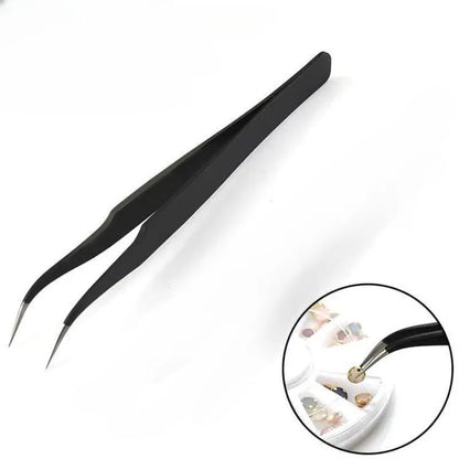 Pliers Stainless Steel Precision Electronic Components Jewelry Sequins Pliers Eyelashes Nails Bird's Nest Hair Pliers