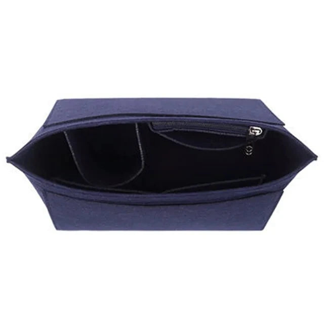 Felt Insert Bag Fits For Longchamp Handbag Liner Bag Felt Cloth Makeup Bag Support Travel Portable Insert Purse Organizer