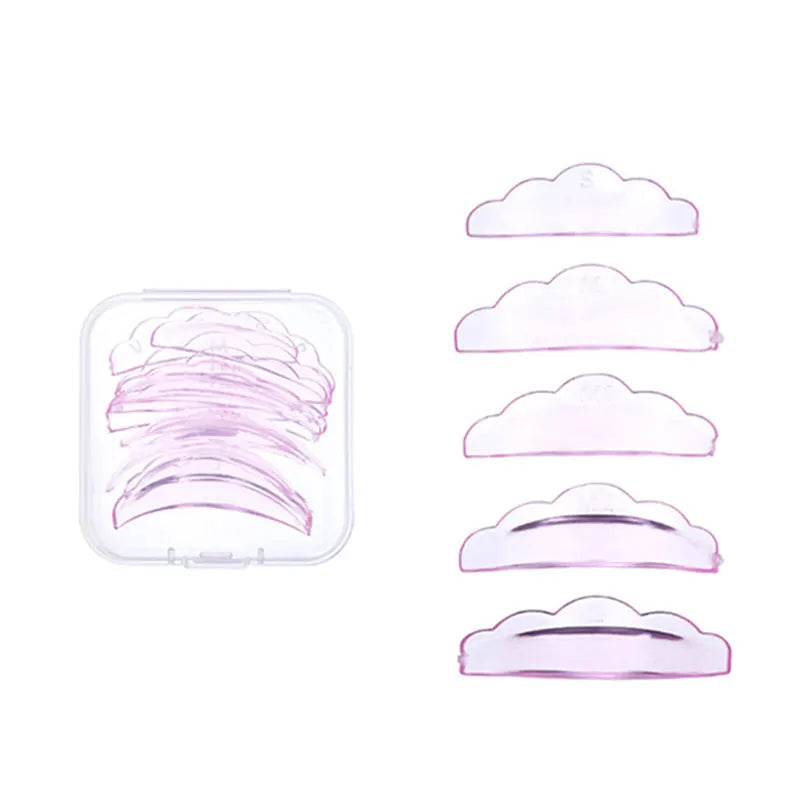 5 Pairs Self-Adhesive Lash Lift Pads Soft Silicone Eyelash Perm Rods Shield Lifting 3D Lashes Curler Accessories Makeup Tools