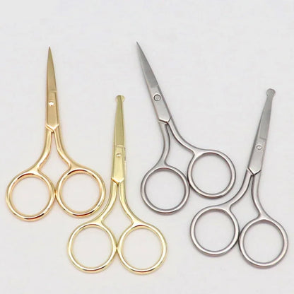 1pc European-style Makeup Scissors 9CM Compact Stainless Steel Small Professional Eyebrow Nose Hair Cut Manicure Nail Tools