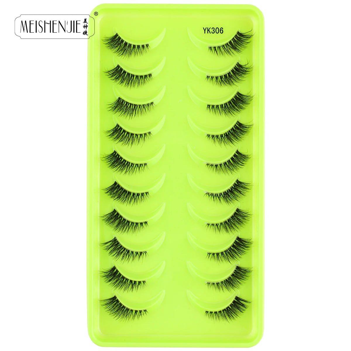 3/10 Pairs Half Lashes Cat Eyelashes Natural Long Handmade 3D Mink Lashes Makeup Tool Reusable Fake Eyelash maquillaje Faux Cils