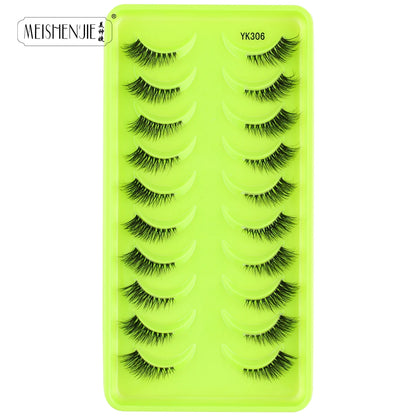 3/10 Pairs Half Lashes Cat Eyelashes Natural Long Handmade 3D Mink Lashes Makeup Tool Reusable Fake Eyelash maquillaje Faux Cils