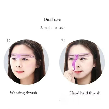 8 in1 Eyebrow Shaping Template Reusable Eyebrows Shaper Stencils Kit Grooming Card Definition Brow Makeup Tools Accessories