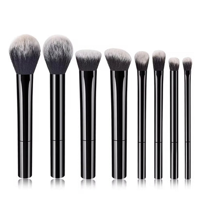 8pcs Pro Makeup Brush Set - Soft, Premium Synthetic Hair, Cruelty-Free, Easy to Clean, Foundation, Blush, Eyeshadow, Cosmetic