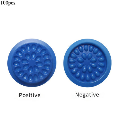 20/100pcs Eyelash Glue Stand Holder Eyelash Extension Supplies Adhesive Pallet Plastic Gasket Eye Lashes Glue Pads Makeup Tool