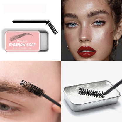 Waterproof Transparent Eyebrow Soap Long-Lasting Natural Wild Brow Styling Eyebrow Makeup