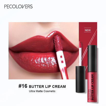 1PC Waterproof Liquid Lipstick 21 Color Vitamin E Makeup Sets Lip Glosses Lip Plumpers