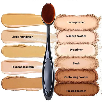 1/2/5/10PCS Large Foundation Brush Toothbrush Shape Makeup Make Up Tool Get Fast Even Application of Creams and Powders Cosmetic