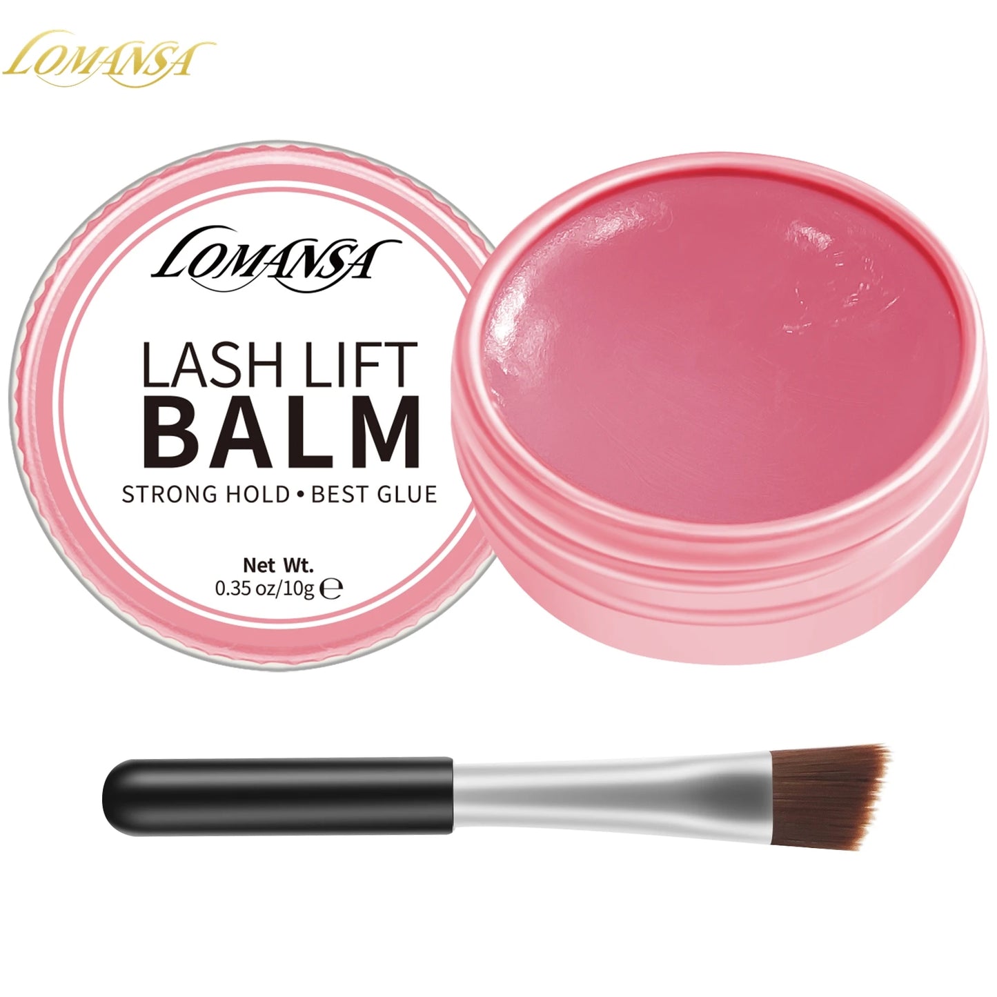 Lomansa NEW 10g Eyelah Lift Glue Lash Adhesive Glue Balm Fruit Flavor 2 in 1 Lifting Curling Adhesive For Lash Perm Makeup Tool