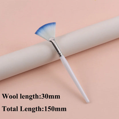 Practical Facial Brushes Fan Makeup Brushes Portable Mask Brush Cosmetic Tools for Women Flexible Facial Soft Mask Applicator