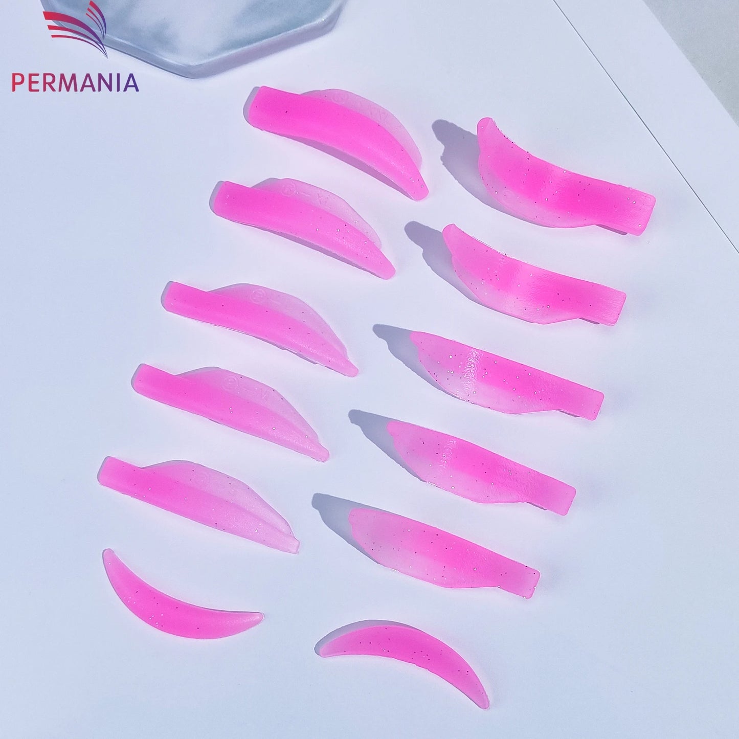 Permania Reusable Eyelash Lifting Silicone Lamination Pad Eyelash Perm Rods 3D False Eyelashes Extension Curler Pad Makeup Tools