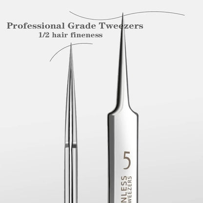 Hot No.5 German Ultra-fine Blackhead Remover Tweezers Professional Salon Pimple Acne Needle Cell Clip Comedone Extractor Tools