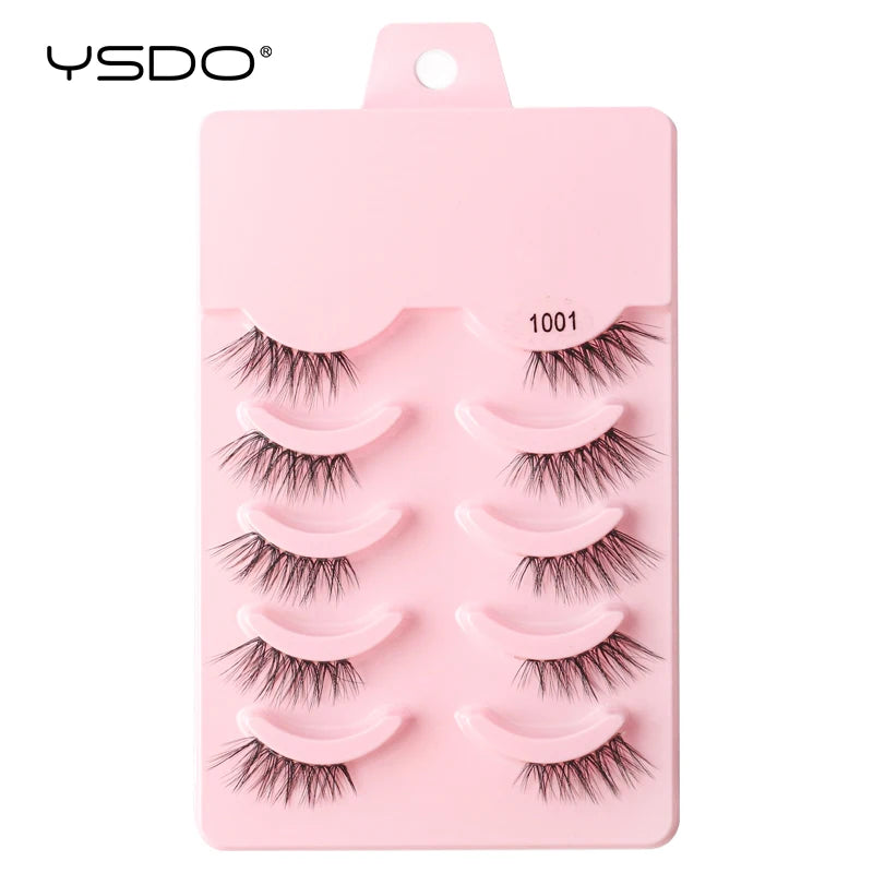 Half Eyelashes 5/10/14/20 Pairs Natural Faux Mink Lashes Cat Eye Lashes Wispy Fluffy Eyelash Extension Makeup Manga False Lashes