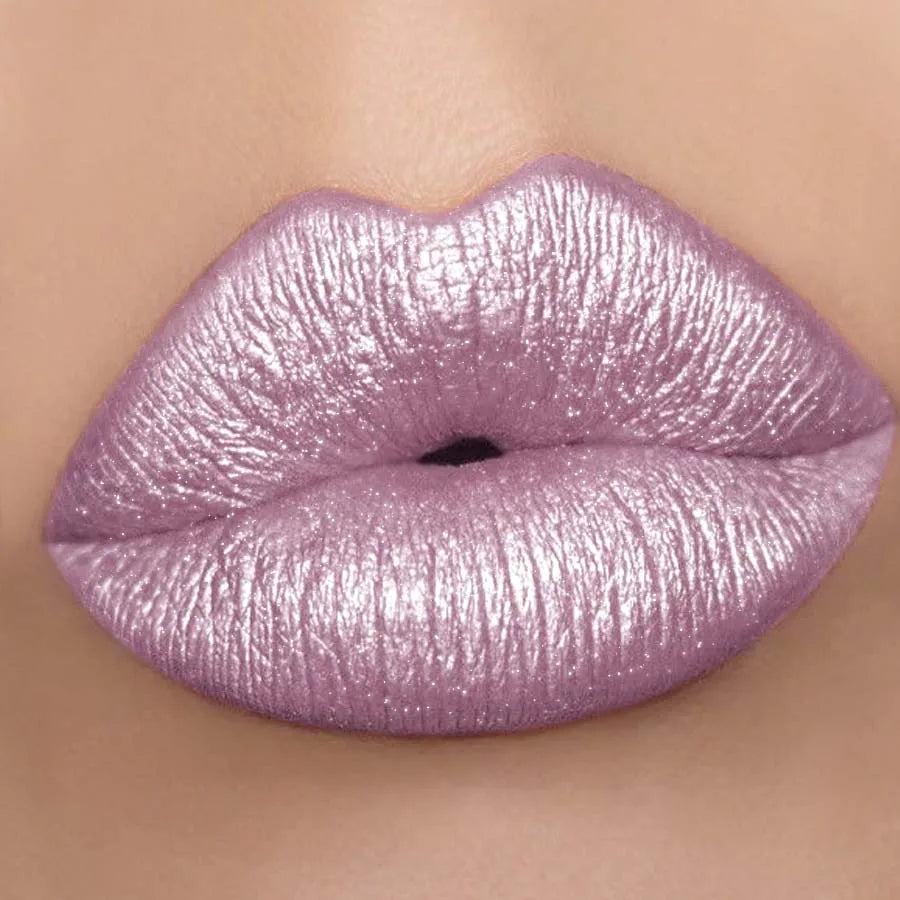 1 PC Glitter Shiny Metallic Lipstick Pearlescent Lip Tint,Long Lasting Lip Matte Lip Makeup Gifts for Women Lip Oil Cosmetic