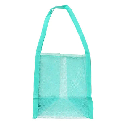 Handheld Large Capacity Portable Breathable Foldable Mesh Storage Bag Sand Away Beach Bag For Toys Outdoor Swimming