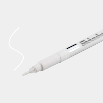 1pcs Eyebrow Tattoo Skin Marker Pen with Ruler Permanent Makeup White Medical Sterile Surgical Microblading Supplies