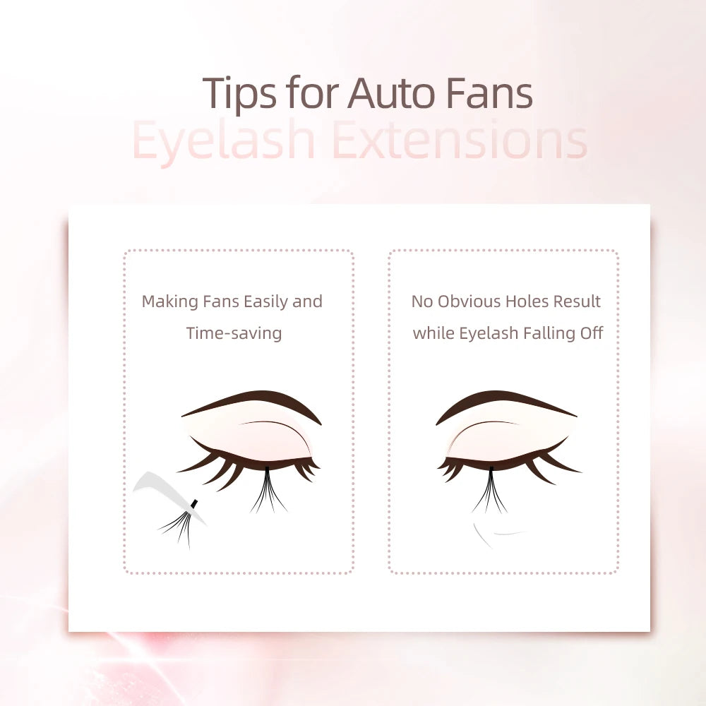 NAGARAKU Eyelashes Makeup Easy Fans Wires Extension Bloom Auto Fans Eyelash mega volume Lashes Quality Natural