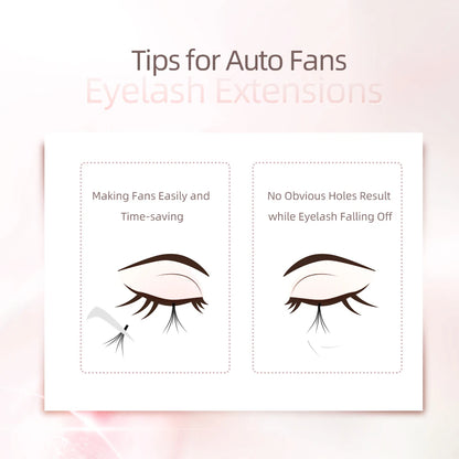 NAGARAKU Eyelashes Makeup Easy Fans Wires Extension Bloom Auto Fans Eyelash mega volume Lashes Quality Natural