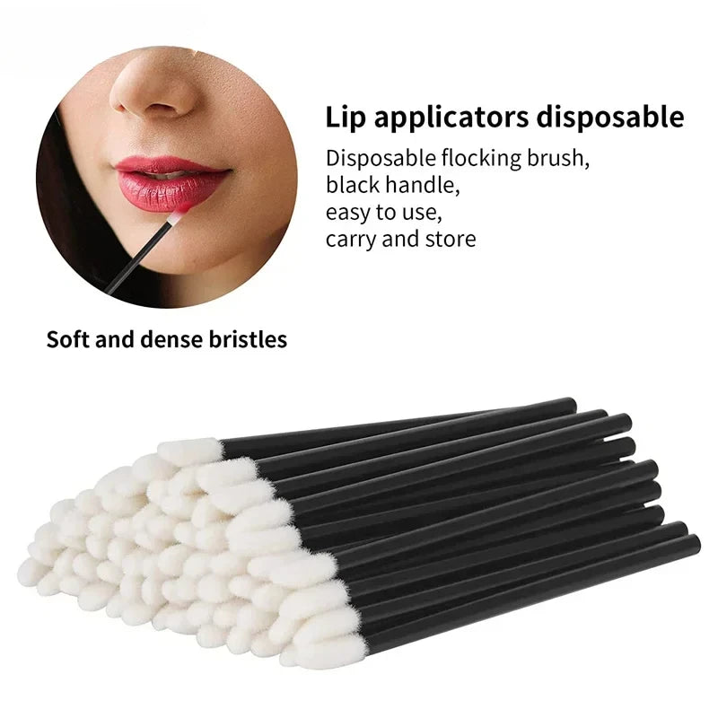 Wholesale 50/1000pcs Lip Brushes Applicators Eyelashes Brush Lipstick Brush Lip Gloss Applicator Wands Makeup Beauty Tool