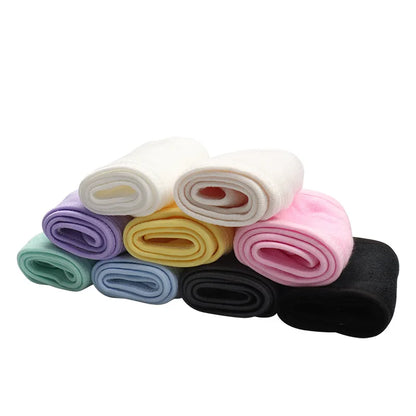 1 Pcs Makeup Hairband Eyelashes Extension Spa Facial Headband Makeup Towel with MagicTape Wrap Head Terry Cloth Headband Stretch