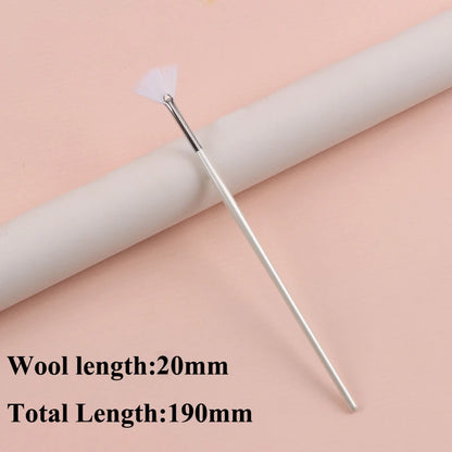 Practical Facial Brushes Fan Makeup Brushes Portable Mask Brush Cosmetic Tools for Women Flexible Facial Soft Mask Applicator