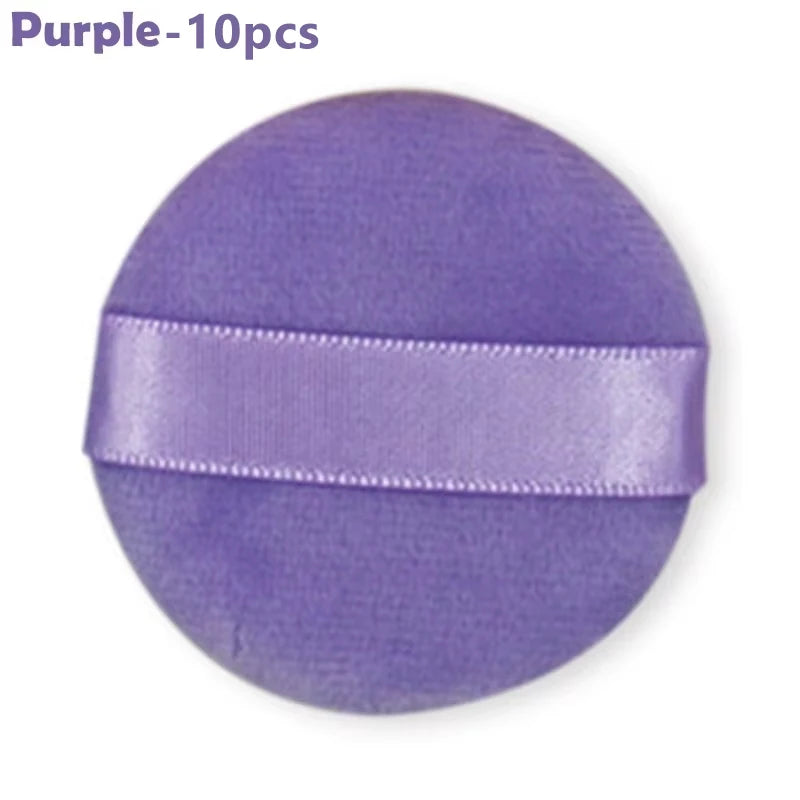 5/10Pcs Round Makeup Sponges Cosmetics Tools Soft Velvet Powder Puff Blender Sponges Facial Foundation Puffs Make Up Accessories