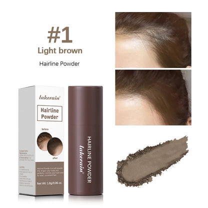 Waterproof Hairline & Root Concealer Pen – Instant Grey Coverage with Easy Blend Powder Stick for Normal Hair