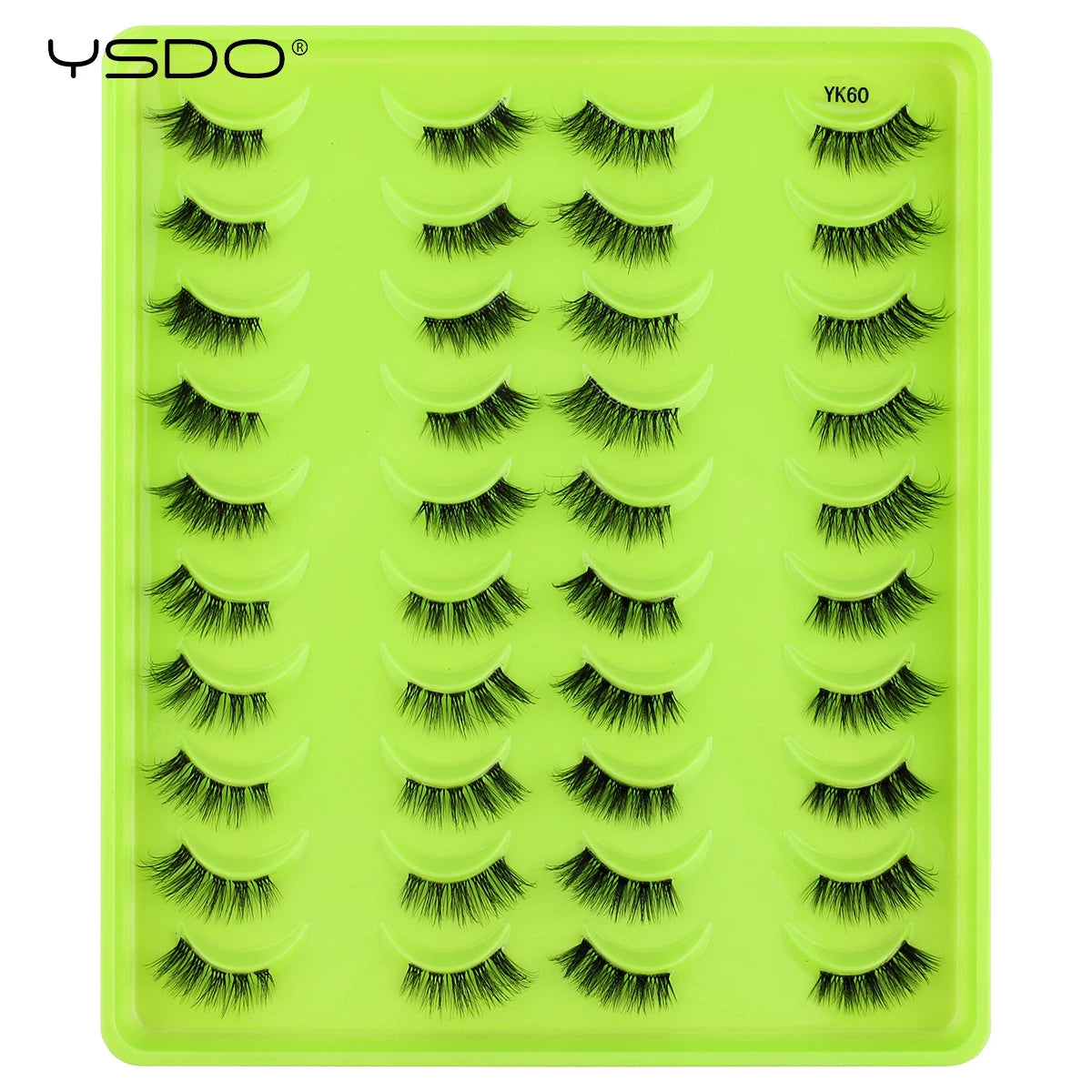 Half Eyelashes 5/10/14/20 Pairs Natural Faux Mink Lashes Cat Eye Lashes Wispy Fluffy Eyelash Extension Makeup Manga False Lashes