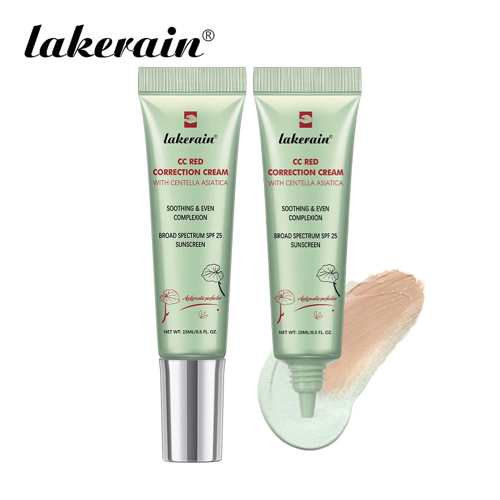 Correcting CC Cream Foundation Moisturizing Waterproof Even Skin Tone Base Makeup Lasting Conceal Pores CC Cream Primer Cosmetic