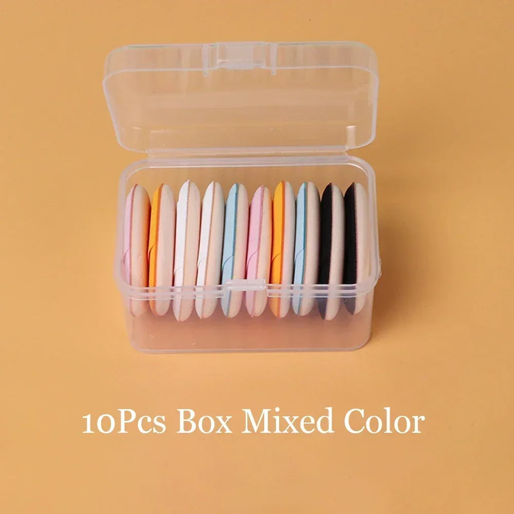 5/10Pcs Mini Finger Puff Foundation Small Air Cushion Powder Sponge Face Concealer BB Cream Cosmetic Applicator Makeup Tools