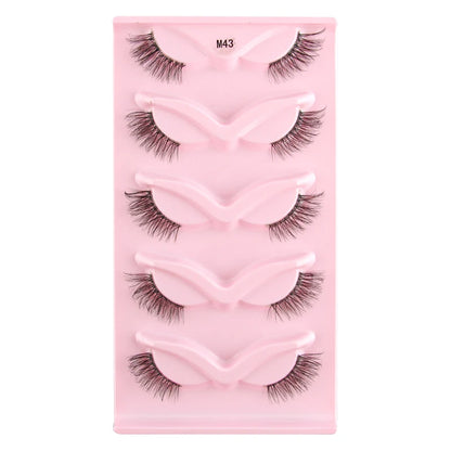 YSDO Half Eyelashes 3/5/10 Half Lashes Soft Natural Cat Eye Lashes Makeup Tool Extension Fluffy Faux Cils maquiagem Half Lashes