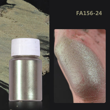 10g/Bottle White/Pink Pearlescent Nail Art Powder Sparkly Mermaid Chrome Pearl Pigment Aurora Manicure Mica Mineral Rubbing Dust
