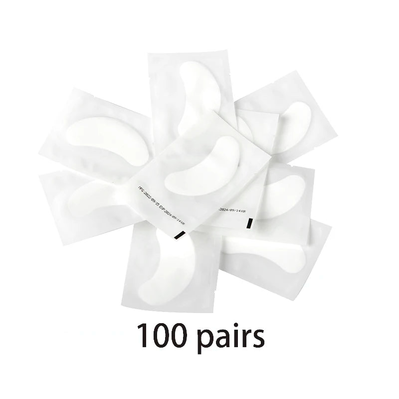 50/100pcs Eye Patches Eyelash Extension Under Eye Pads Makeup Eyelash Patches Tip Stickers Pads For Eyelash Extension Makeup