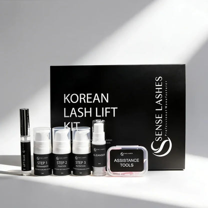 SENSE LASHES Korean Lash Lift Pro Kit Long Lasting Professional Eyelash Perm Kit for Salon & Home Use Makeup Tools