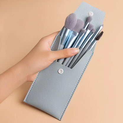 Portable 8Pcs Makeup Brush Set Soft Makeup Concealer Brush Blush Loose Powder Brush Eye Shadow Foundation Brush Beauty Tools