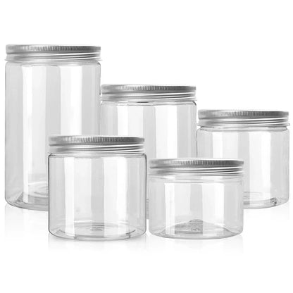 12pcs 30/50/60/80/100/150ml Plastic Container Empty Clear Cosmetic Jars Cream Sample Pot Makeup Food Storage Jar дорожный набор