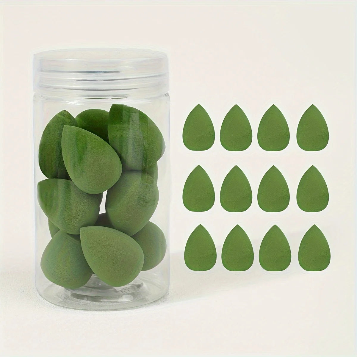 12pcs Mini Makeup Sponges - Soft, Latex-Free for Flawless Foundation Application, Wet & Dry Use, Alcohol-Free