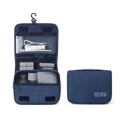 Foldable Toiletry Bag Organizer Hanging Storage Bag Bathroom Makeup Bag Case Travel Dry And Wet Separation Cosmetic Wash Bag