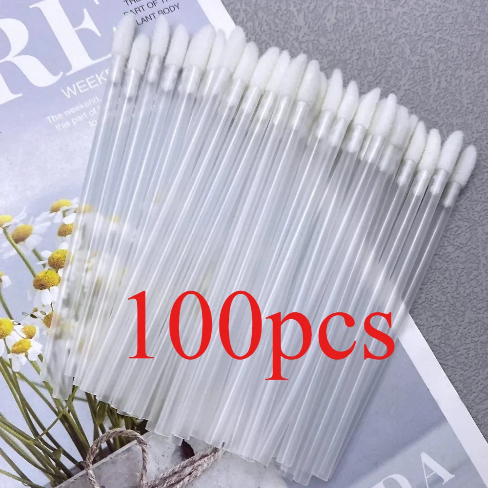 Wholesale 100/1000 PCS Disposable Lip Brush Women Accessories Lipstick Gloss Wands Applicator Perfect Best Make Up Tool Hotting