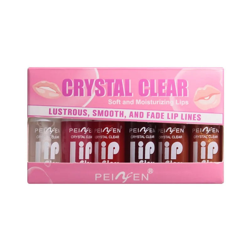6 Color Aloe Vera Liquid Lipstick Set Color Changing Lip Gloss Lasting Moisturizing Lip Tint Beauty Korean Cosmetics Makeup Tool