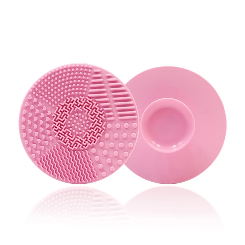 Colorful Brush Cleaner Scrubbe Board Cosmetic Makeup Brush Washing Silicone Gel Cleaning Mat Foundation Makeup Brush Cleaner Pad