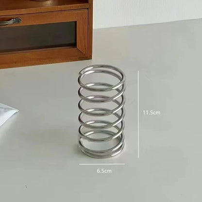 Stainless Steel Toothbrush Holder Metal Bathroom Accessories Tool for Toothpaste Makeup Brush Storage Rack Home Decoration 2026