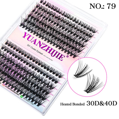 Super Cheap MASSCAKU Segemented DIY Handmade Make up Fake Lashes Cosplay Eyelashes Brush Bond maquillaje Makeup Products Fan