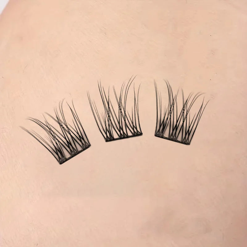 352 soft and lightweight fish tail single cluster eyelashes, 10-12 millimeters - perfect for daily makeup and eyelash extension