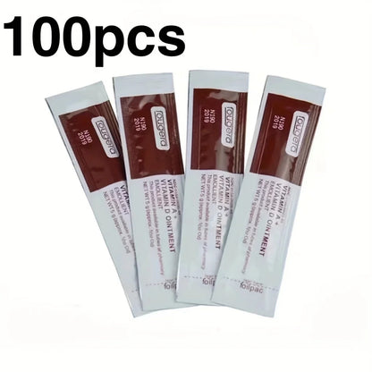 100pcs Tattoo Aftercare Cream Care Lotion Anti Scar Vitamin Ointment Permanent Makeup  Supplies Eyebrow Eyeliner Lips Cream 5G